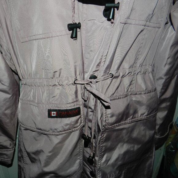 Canada Weather Gear Fur Lined Hooded Parka Jacket Burgundy - Picture 12 of 16